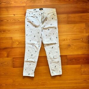 Embroidered penguin corduroys 🐧